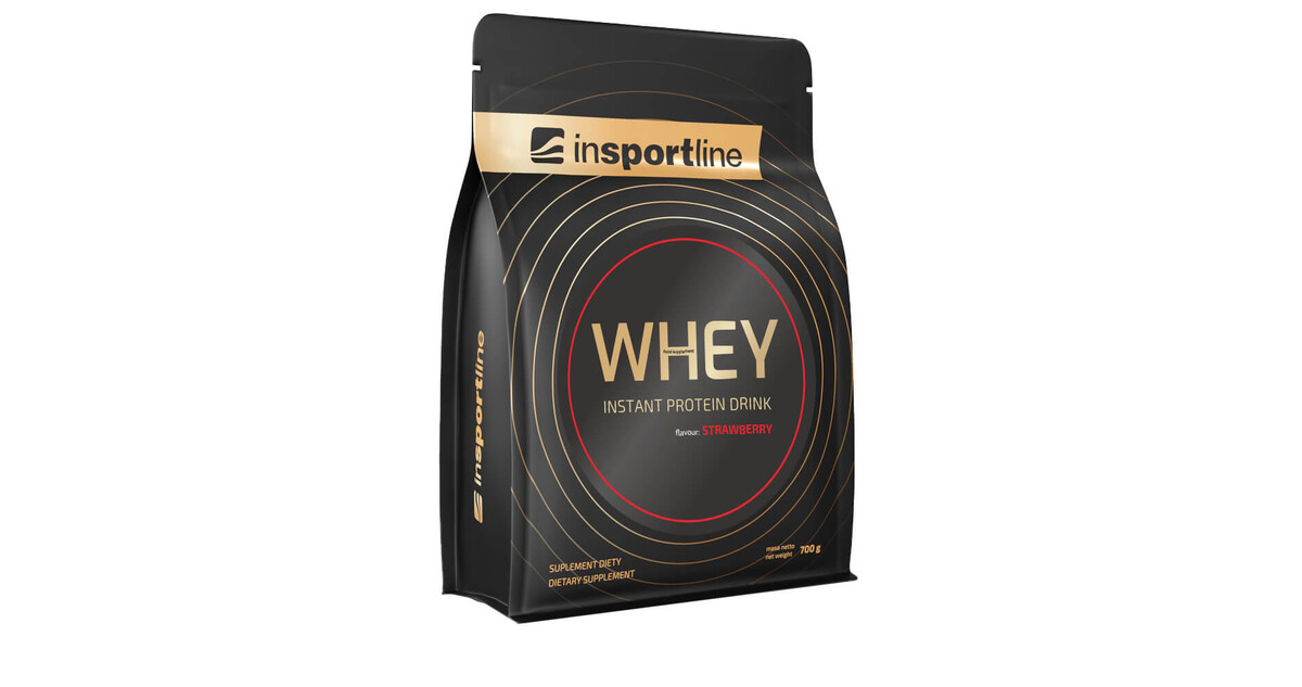 Protein inSPORTline WHEY 700g - jahoda | inSPORTline