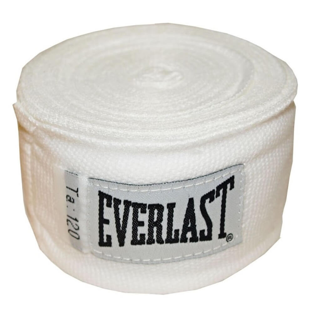 Boxerské bandáže Everlast Pro Style Hand Wraps 300 cm - bílá
