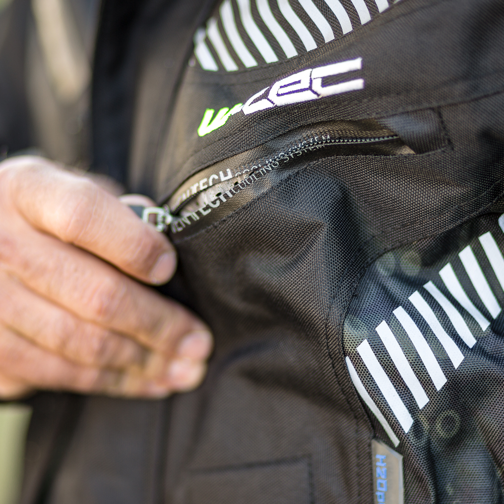 Pánská moto bunda W-TEC Kamicer - černo-šedá