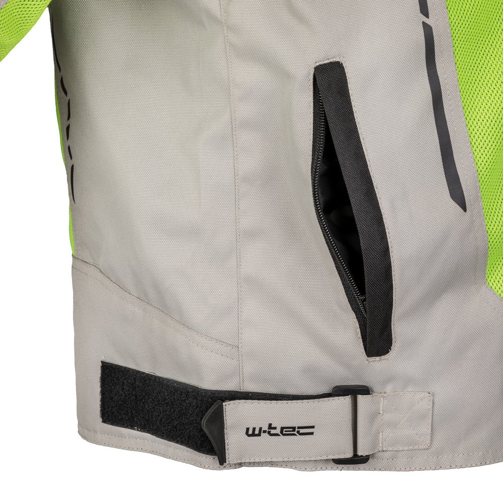 Pánská letní moto bunda W-TEC Saigair - Fluo Yellow-Gray