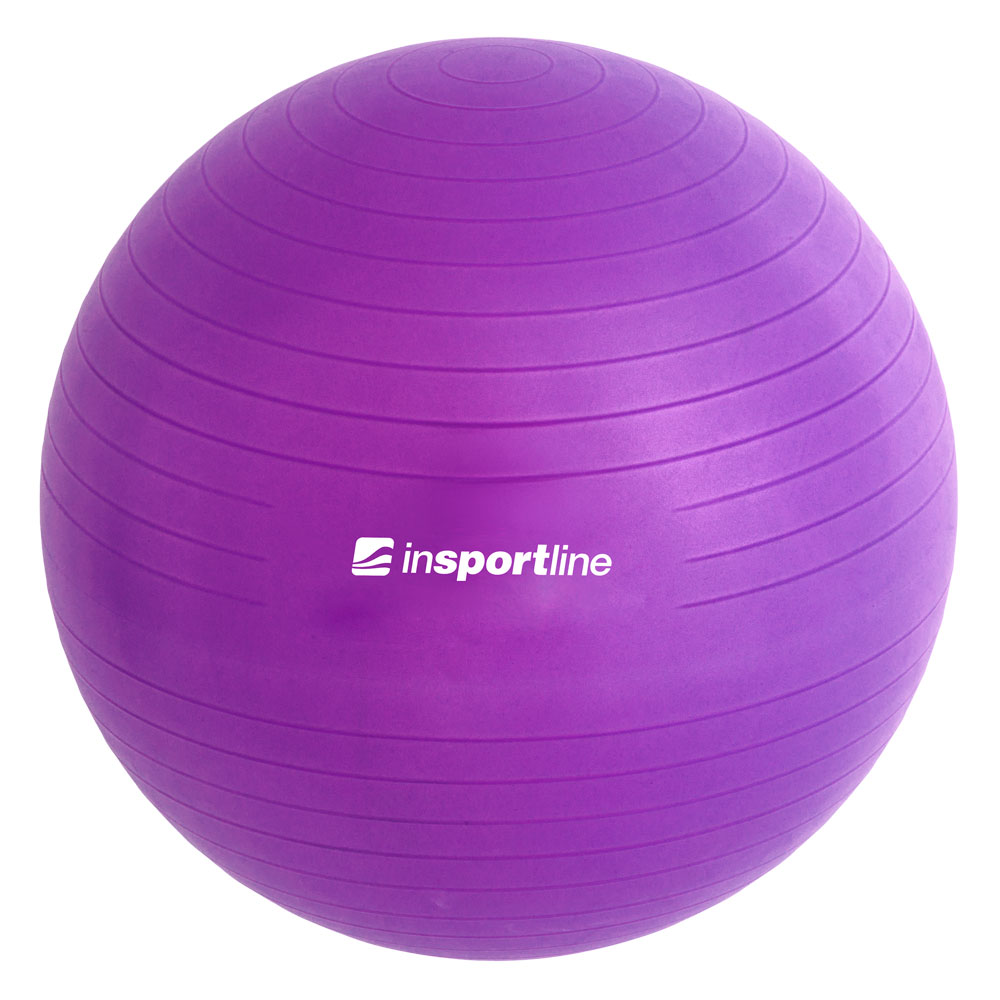 Gymnastická lopta inSPORTline Top Ball 55 cm - červená - fialová