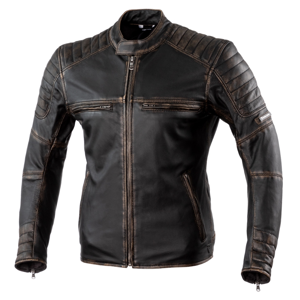 Leather Motorcycle Jacket Rebelhorn Hunter Pro CE inSPORTline