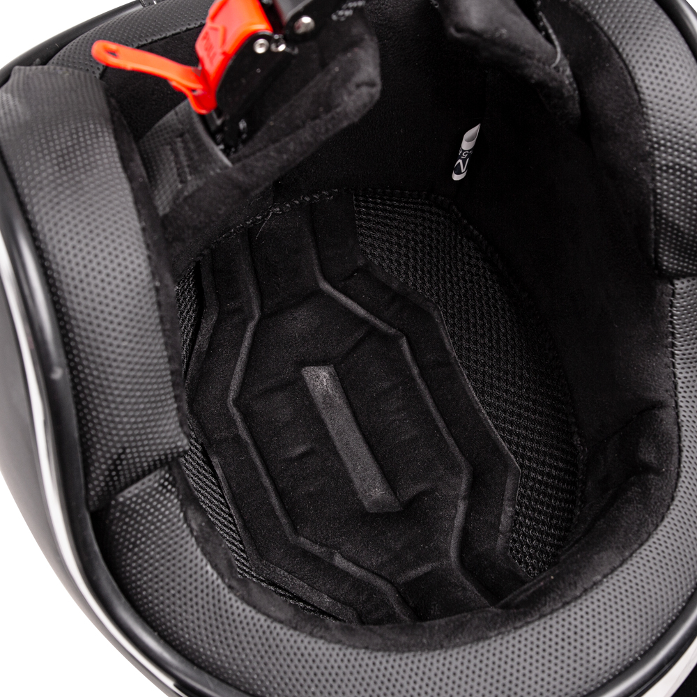 Moto přilba W-TEC YM-629SV se sluneční clonou - černá lesk
