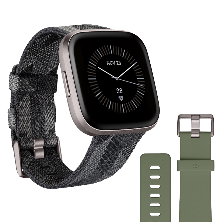 Inteligentn hodinky Fitbit Versa 2 Special Edition Smoke Woven