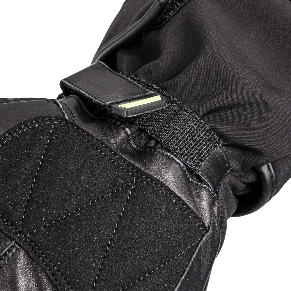 Vyhřívané moto a lyžařské rukavice W-TEC HEATride - černá-fluo zelená