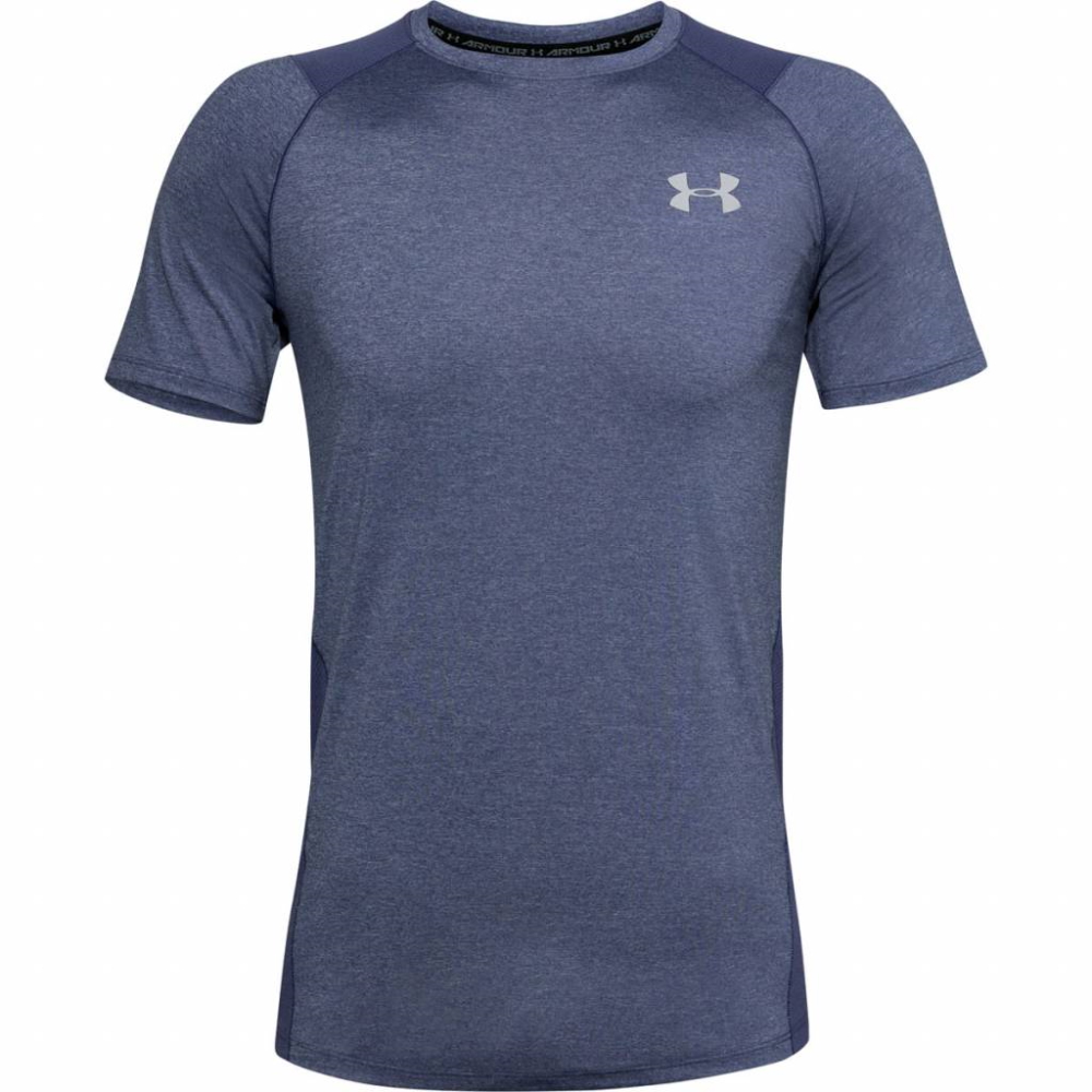 Pánske tričko Under Armour Raid 2.0 SS Left Chest - Blue Ink