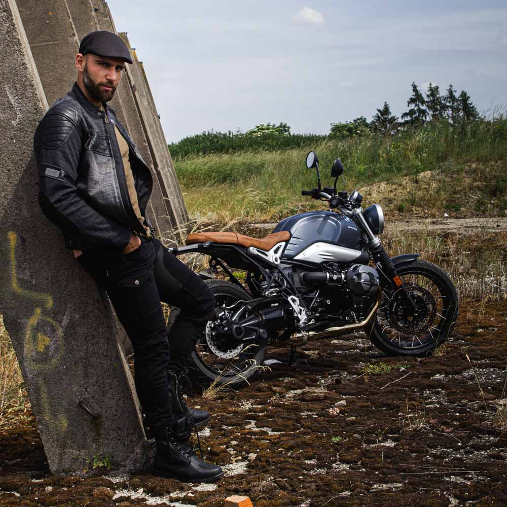 Pánské moto jeansy W-TEC Aredator - černá