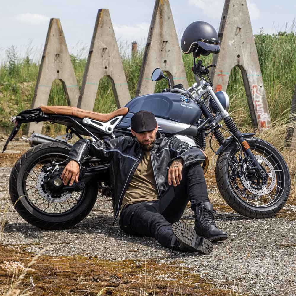 Pánské moto jeansy W-TEC Aredator - černá