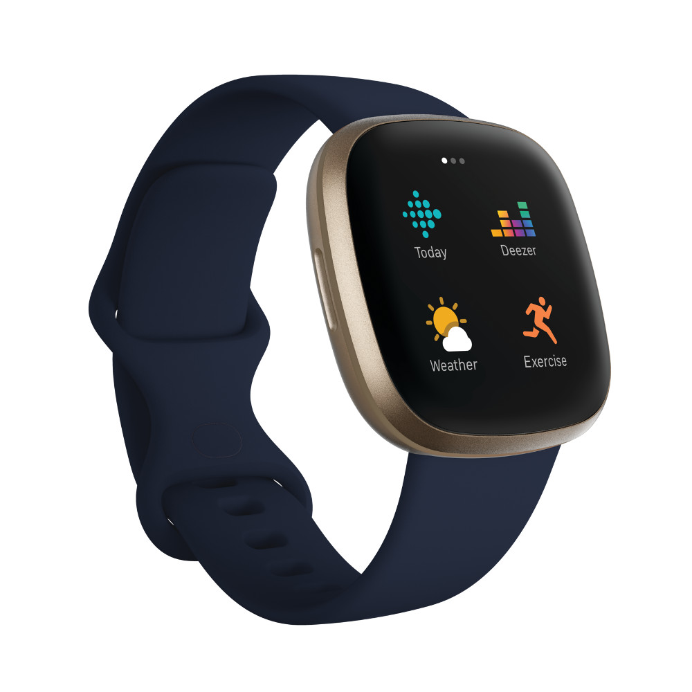 Smart Watch Fitbit Versa 3 Midnight/Soft Gold Aluminum - inSPORTline