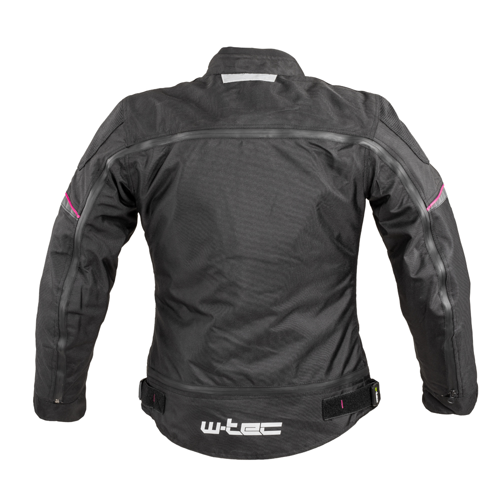 Dámská moto bunda W-TEC Progair Lady - černo-růžová