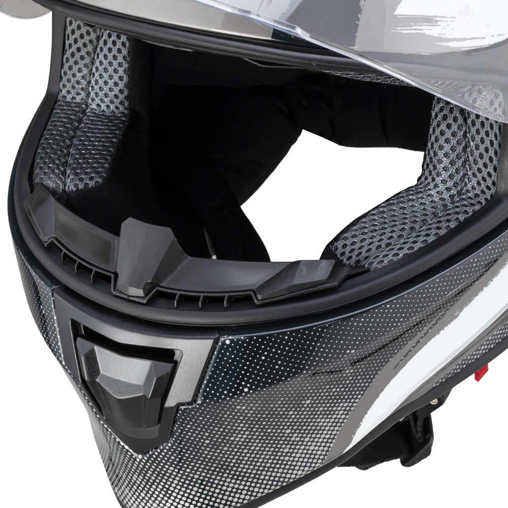Moto prilba W-TEC Integra Graphic - Black-Green