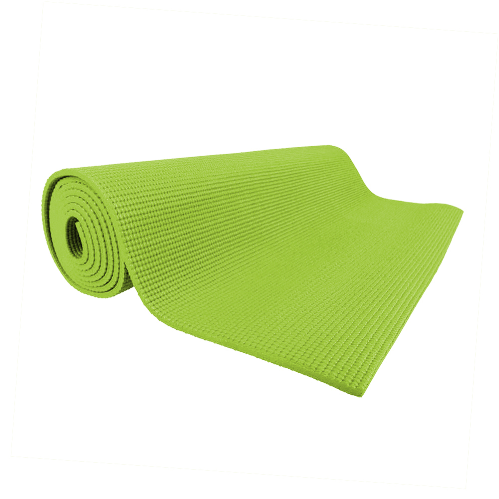 Karimatka inSPORTline Yoga 173x60x0,5 cm - modrá - reflexní zelená