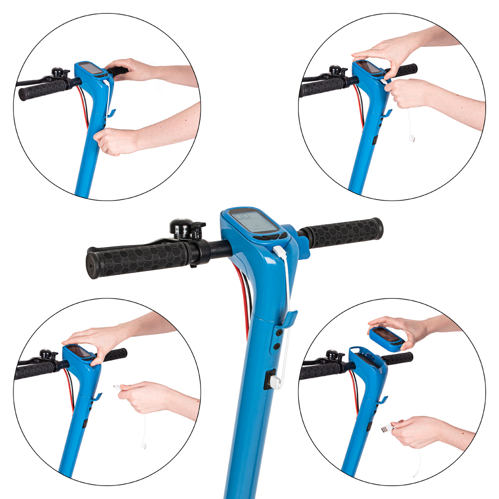 Elektrická koloběžka W-TEC Dalfin 10" - modrá