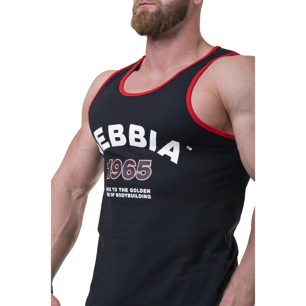 Pánské tílko Nebbia Old School Muscle 193 - Light Grey