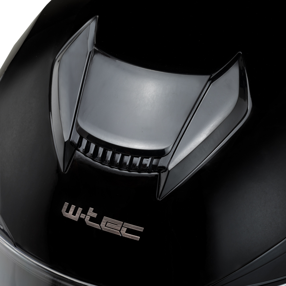 Moto prilba W-TEC Yorkroad Fusion - Black Grey Red Glossy