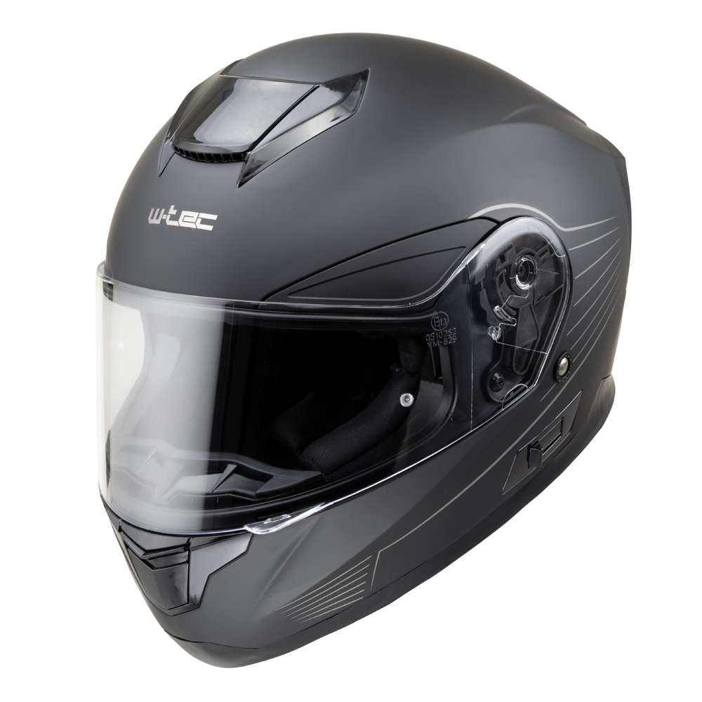 Moto prilba W-TEC Yorkroad Solid - Black Grey Matt - Black Grey Matt