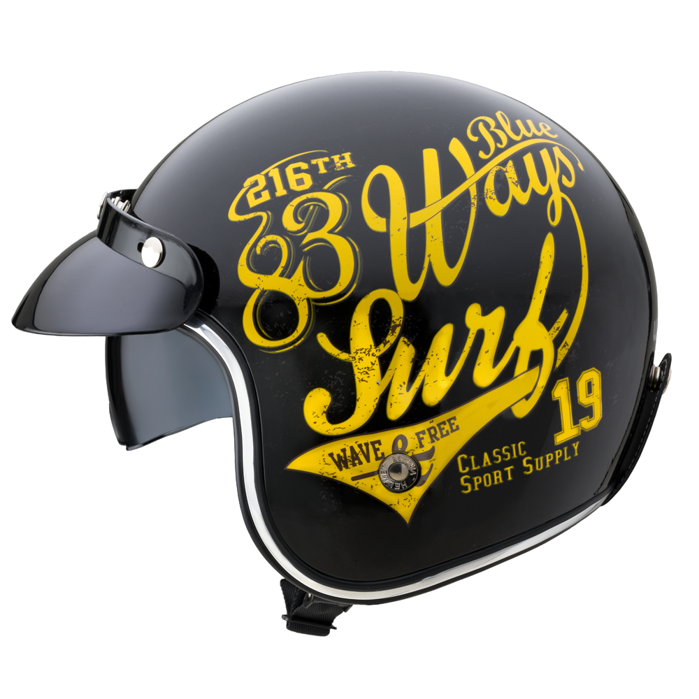 Moto prilba W-TEC Café Racer - 3Ways Surf Bronze