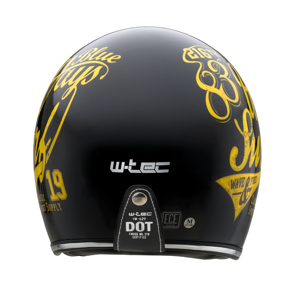 Moto přilba W-TEC Café Racer - 3Ways Surf Yellow
