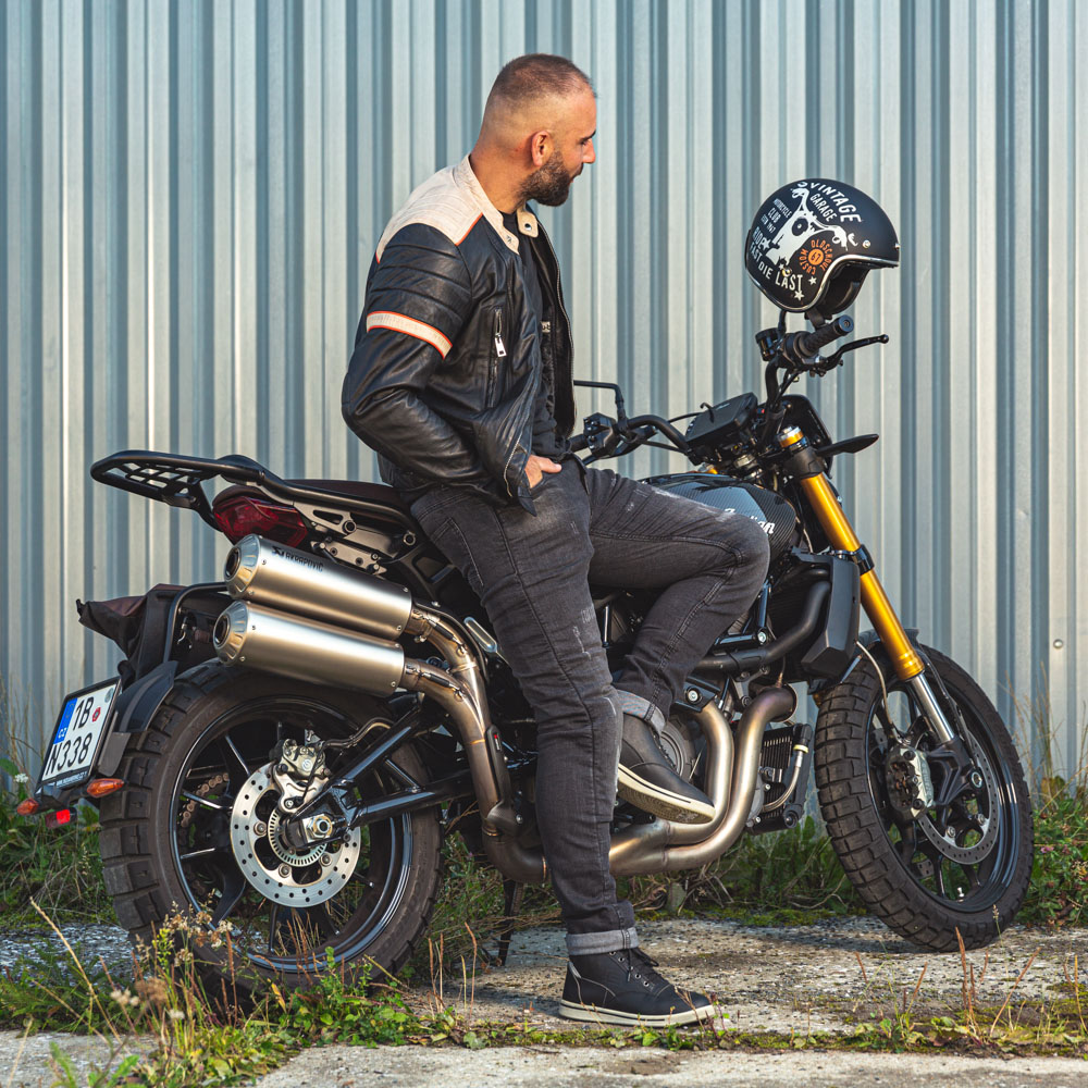 Moto prilba W-TEC Café Racer - 3Ways Surf