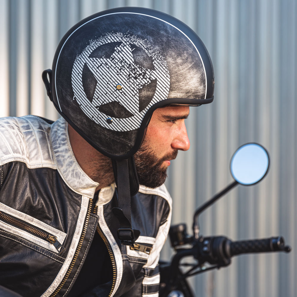 Moto prilba W-TEC Angeric Grey Star - Grey Star