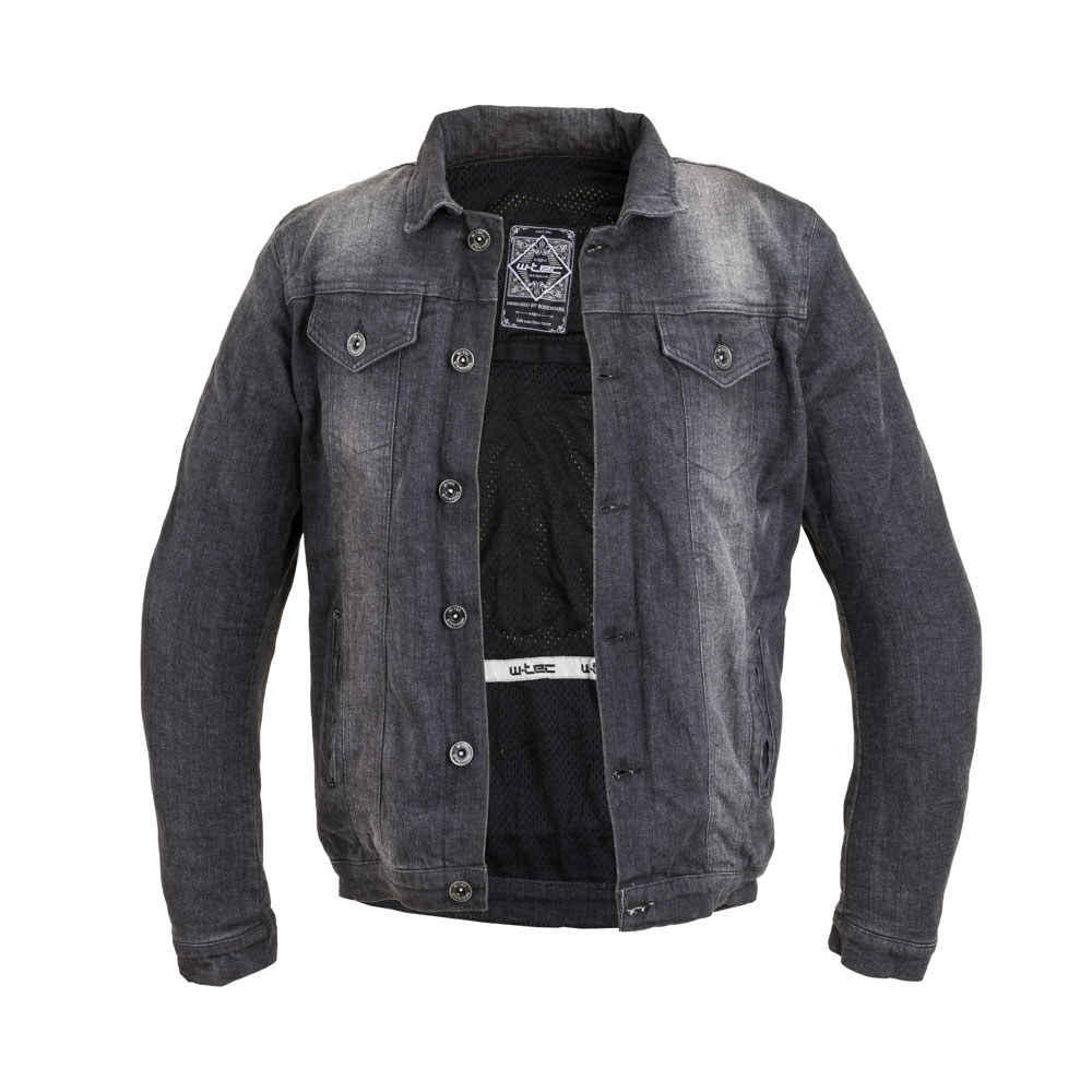 Pánská jeansová letní moto bunda W-TEC Lenny - černá