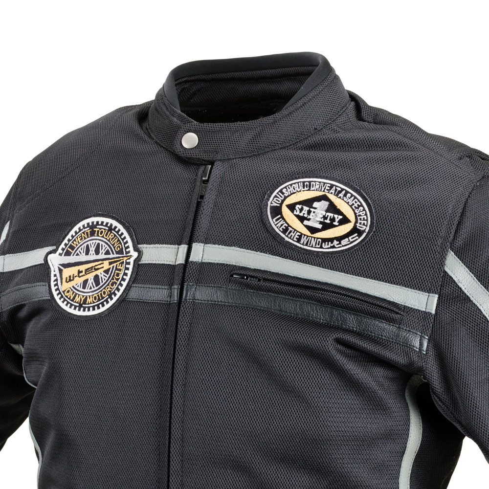 Moto bunda W-TEC Bellvitage Black - černá