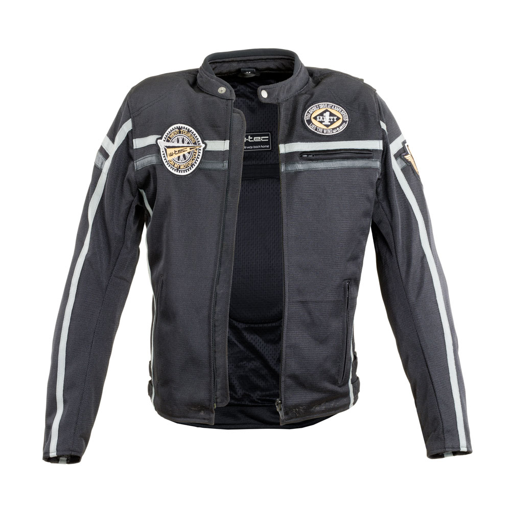 Moto bunda W-TEC Bellvitage Black - černá