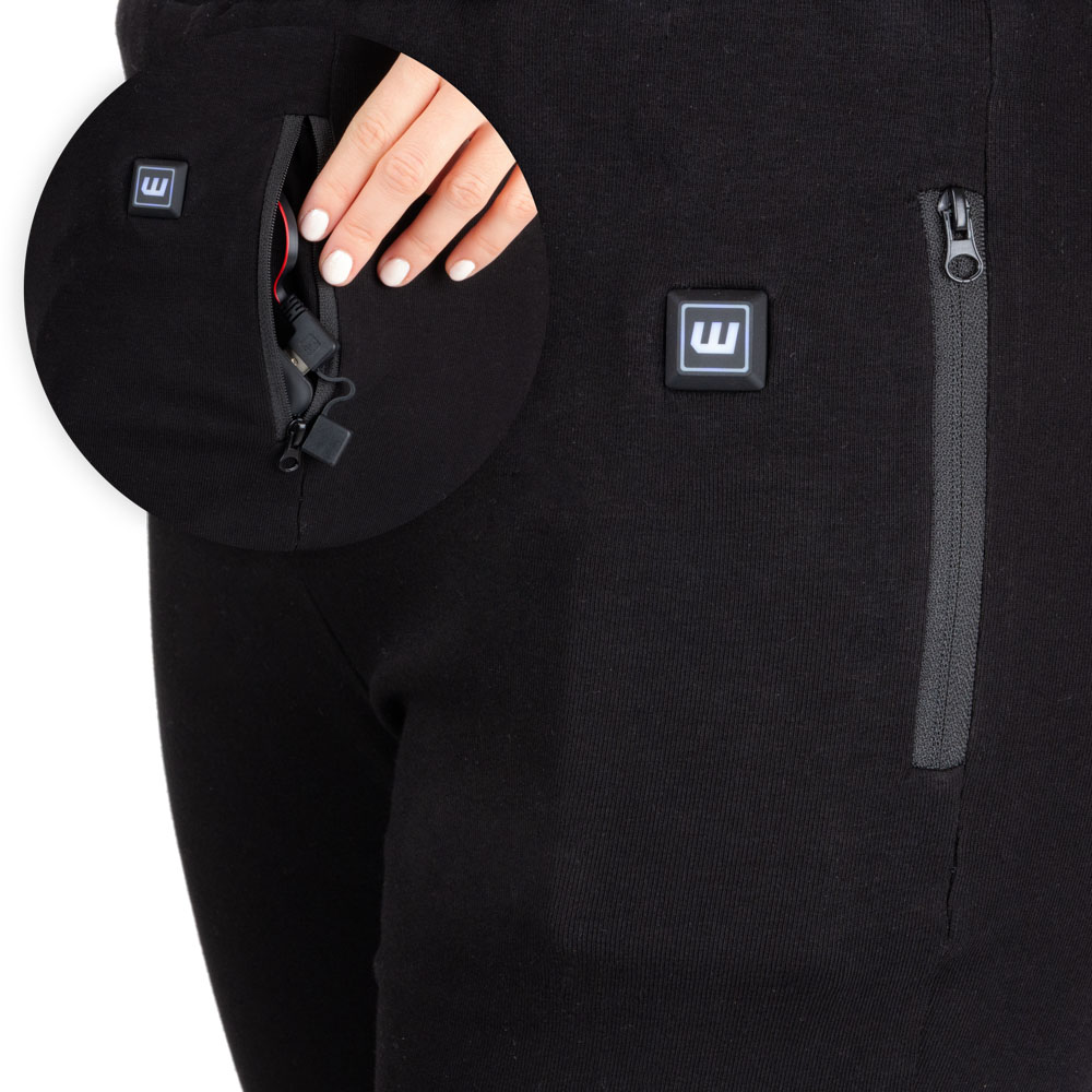 Női fűtött nadrág W-TEC Insupants Lady - fekete