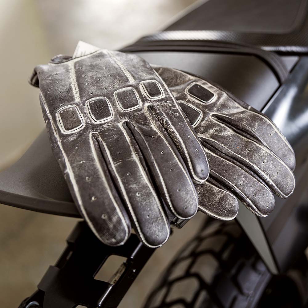 Skórzane rękawice motocyklowe W-TEC Rifteur - Brązowy