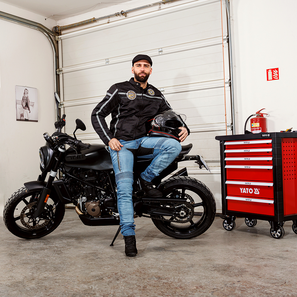 Moto bunda W-TEC Bellvitage Black - černá