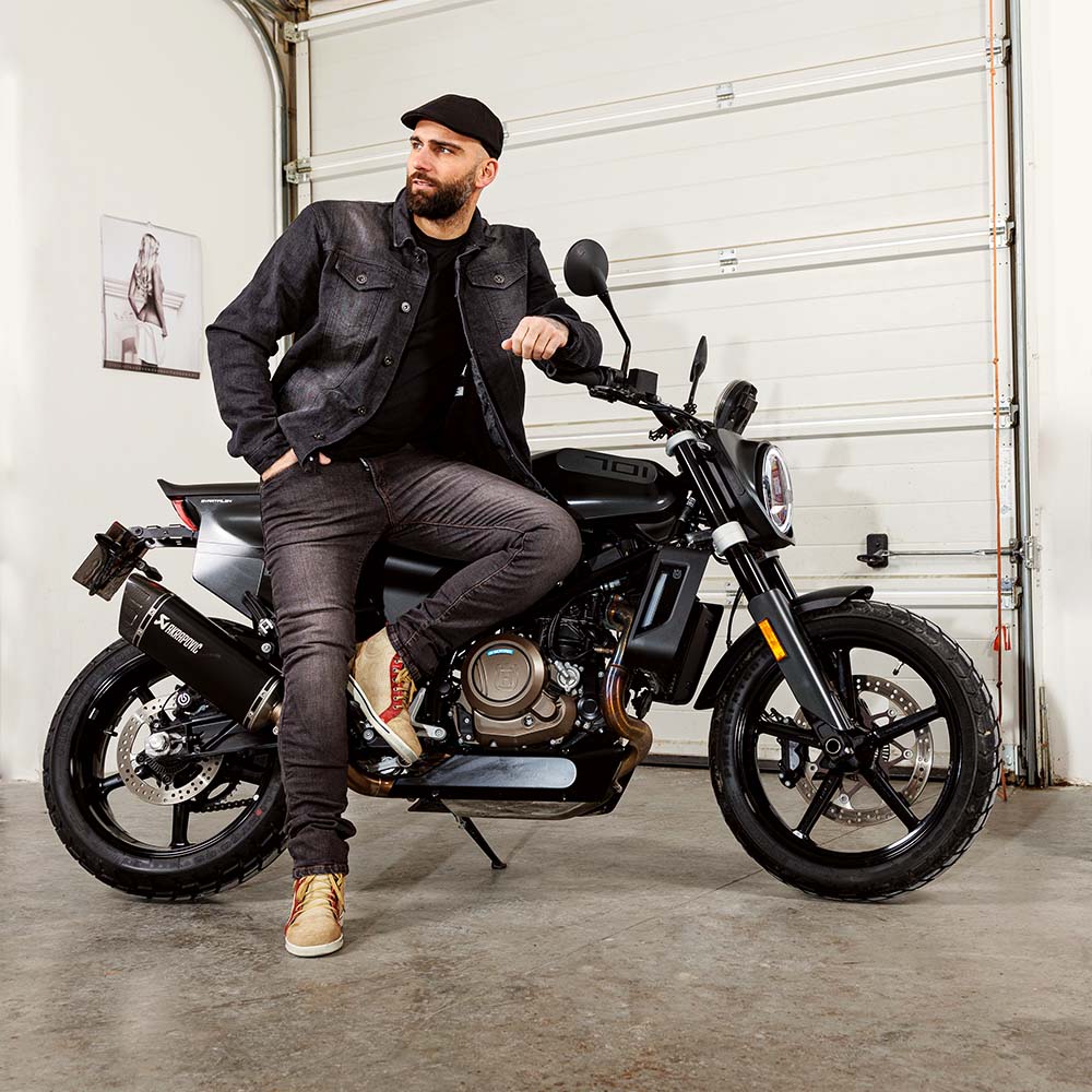 Pánská jeansová letní moto bunda W-TEC Lenny - černá