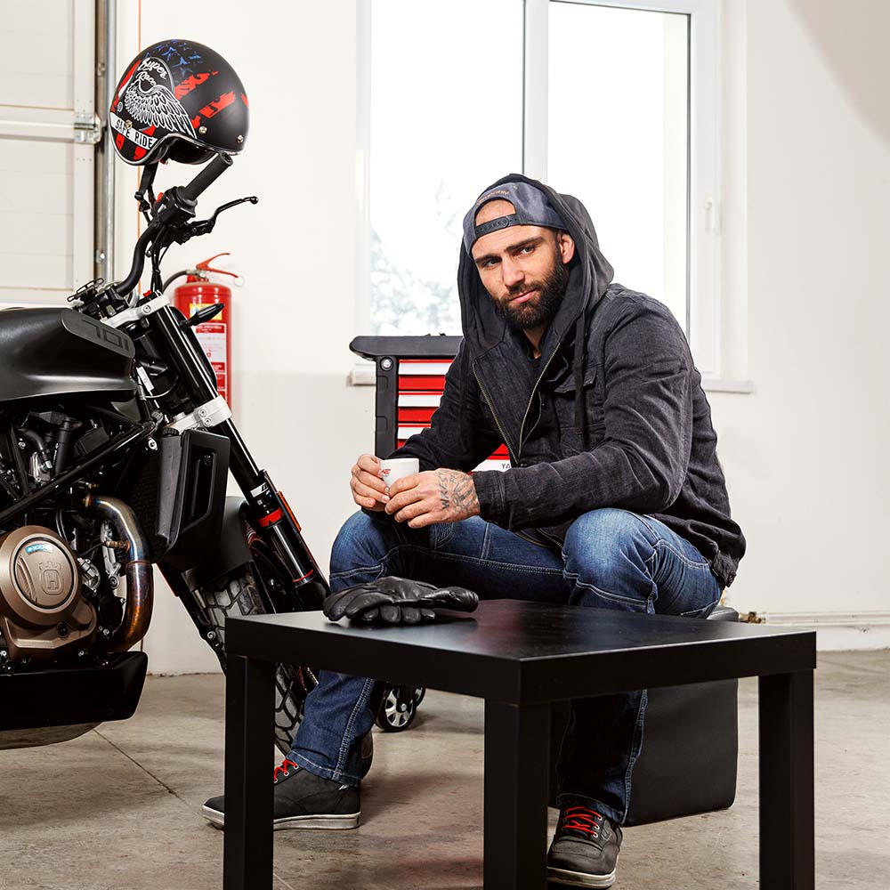 Moto prilba W-TEC Café Racer - 3Ways Surf