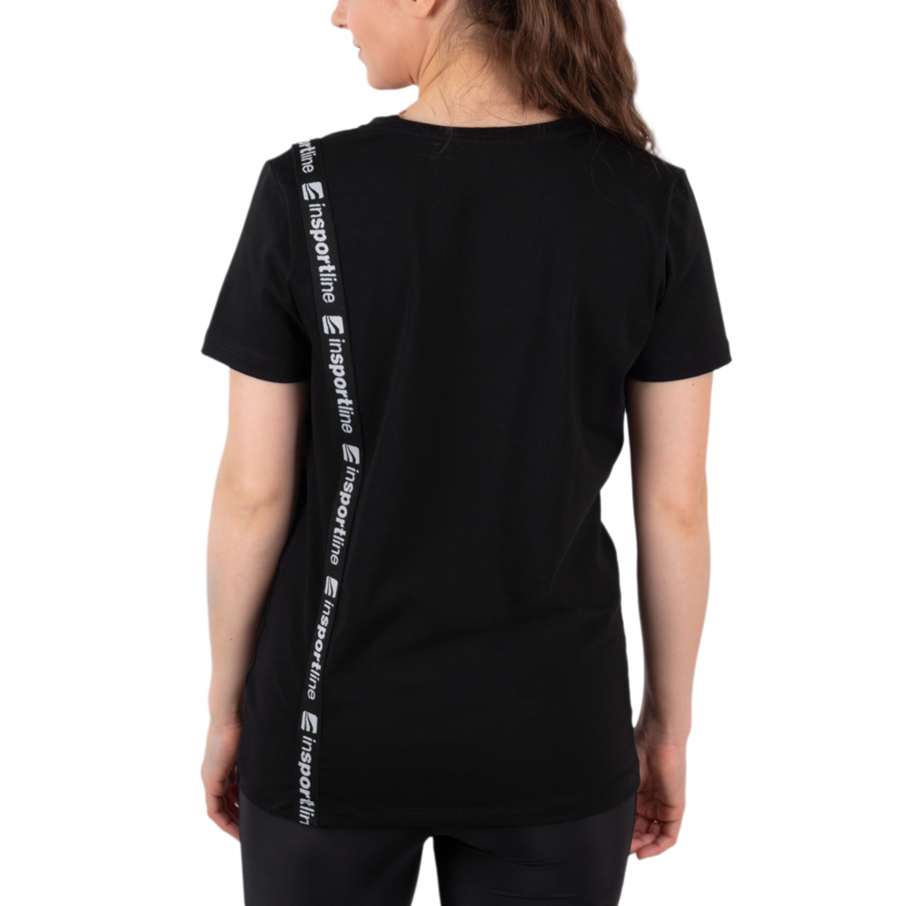 Dámske tričko inSPORTline Sidestrap Woman - čierna