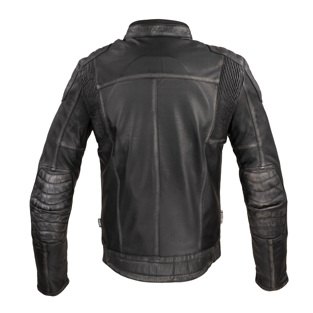Pánska kožená moto bunda W-TEC Suit - vintage čierna