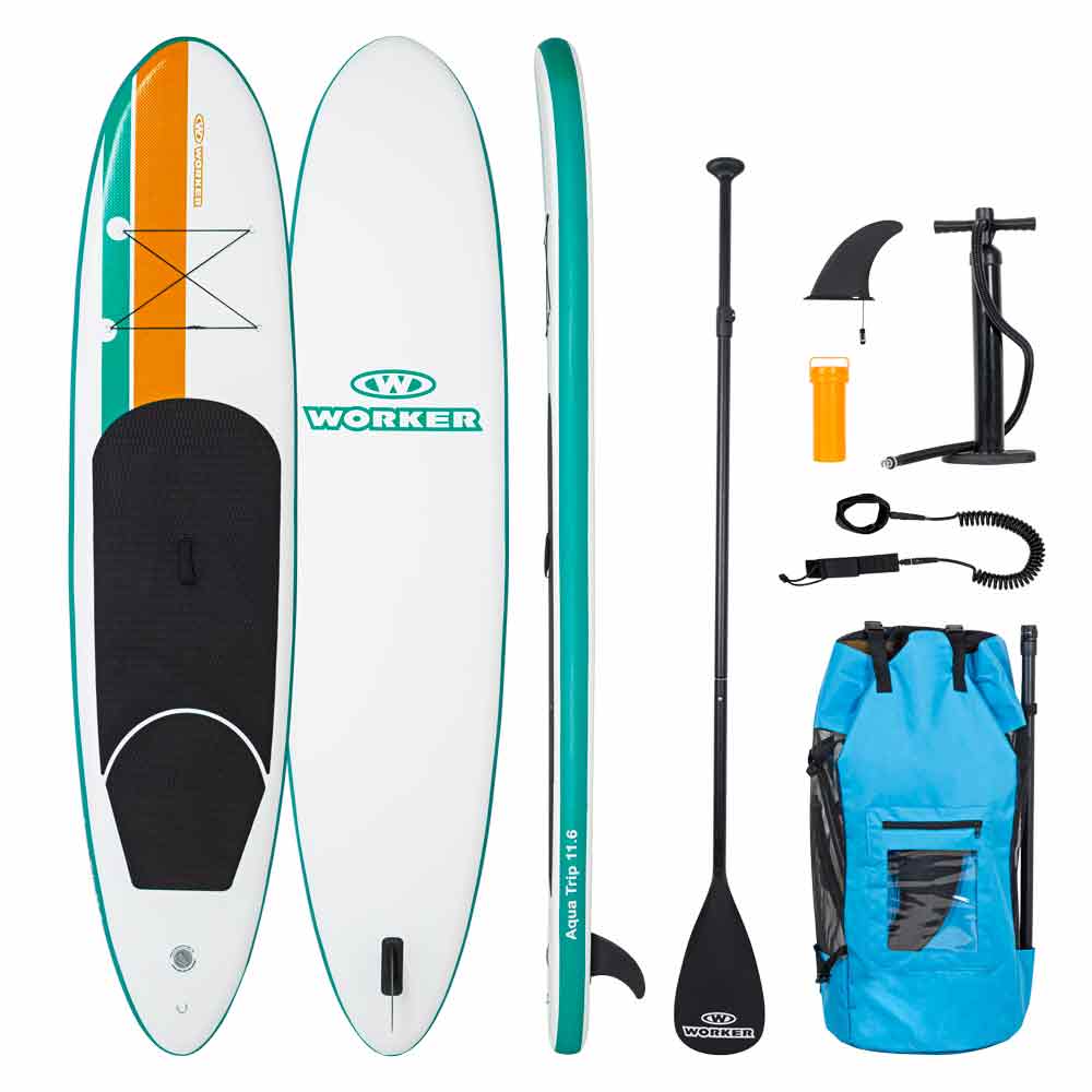 Paddleboard s příslušenstvím WORKER WaveTrip 11'6" G2 - Wild Ocean