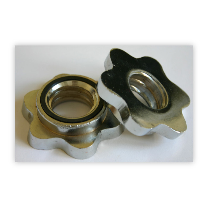 Zacisk gwiazdowy chromowany gryf sztanga 30 mm inSPORTline CL10
