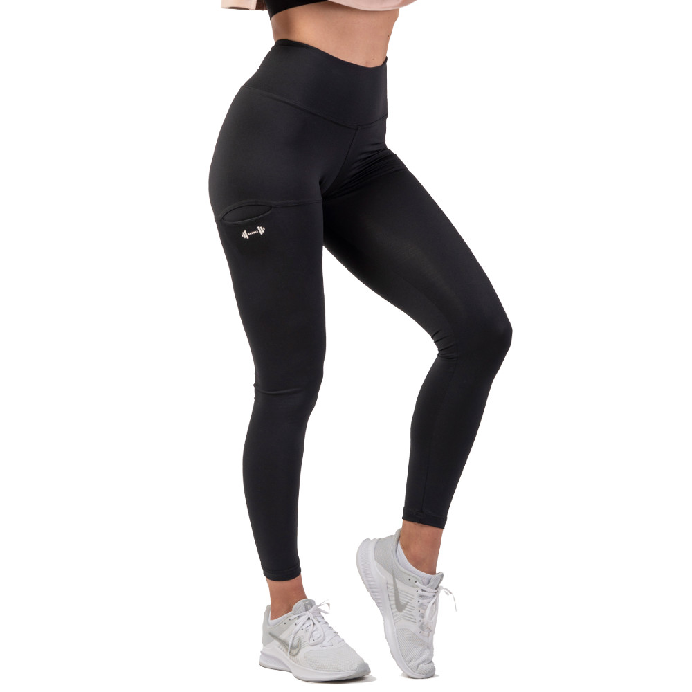 Dámske legíny s vysokým pásom Nebbia Active 402 - Pink - Black