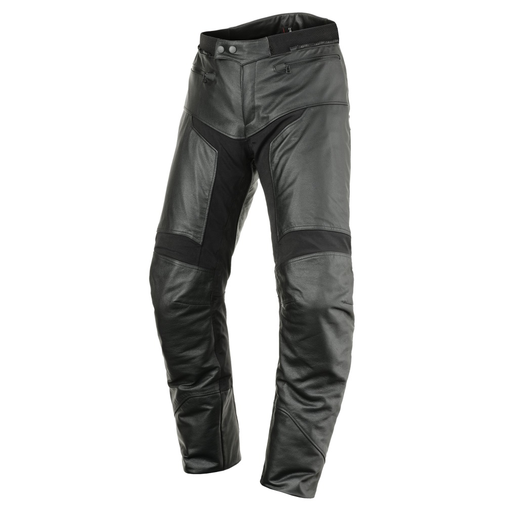 Black leather moto pants online