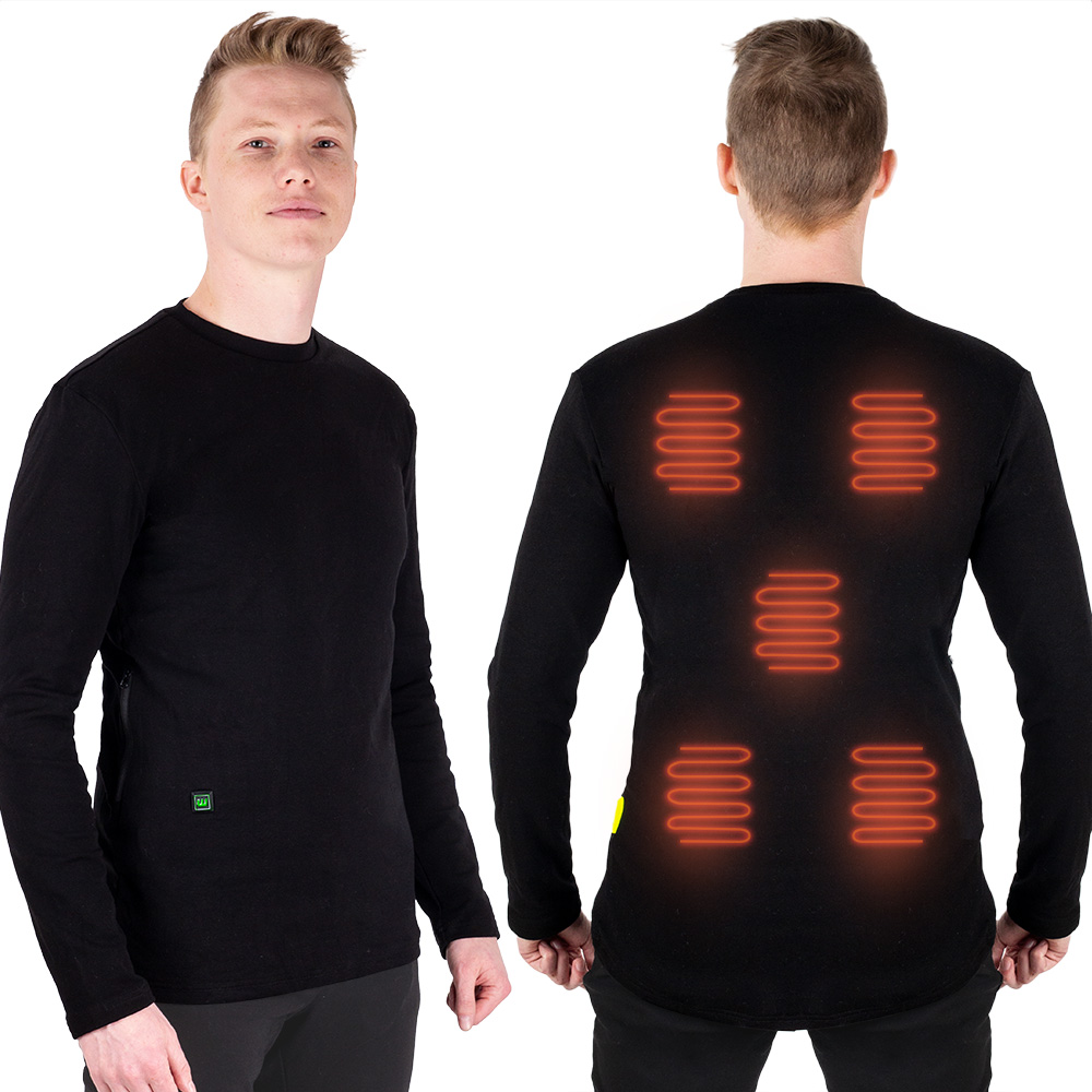 Férfi fűthető felső W-TEC Insulong - fekete