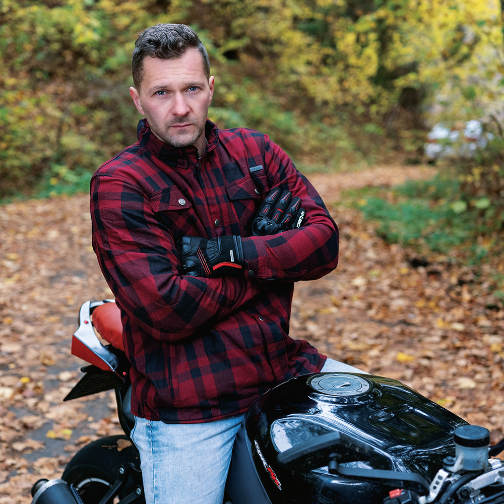 Moto košile W-TEC Terchis EVO - oranžová