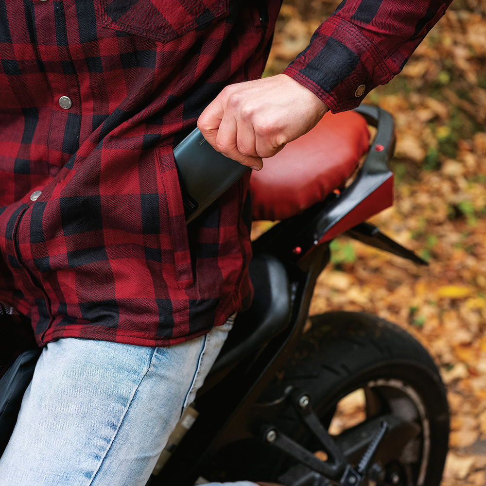 Moto košile W-TEC Terchis EVO - oranžová