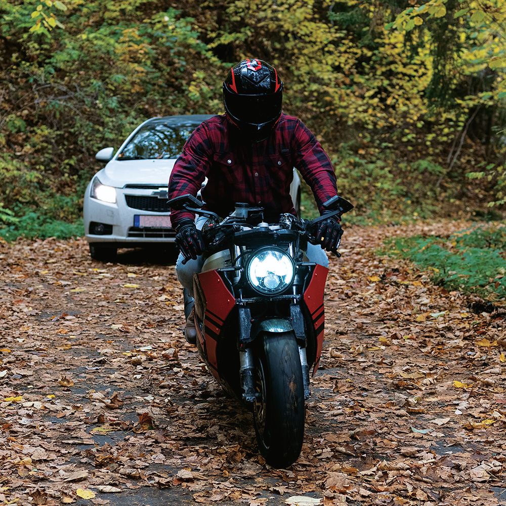 Moto košile W-TEC Terchis EVO - oranžová
