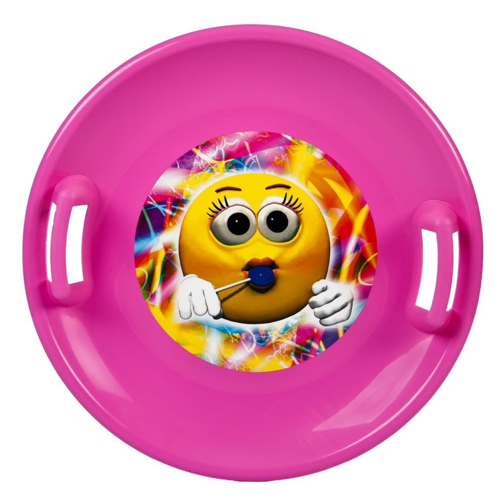 Tanier na sneh STT - oranžová monster - ružová emoji girl