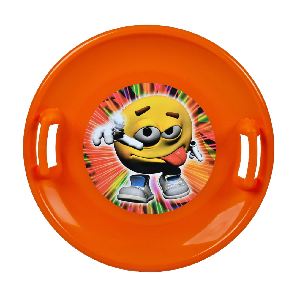 Tanier na sneh STT - oranžová pirate - oranžová emoji boy