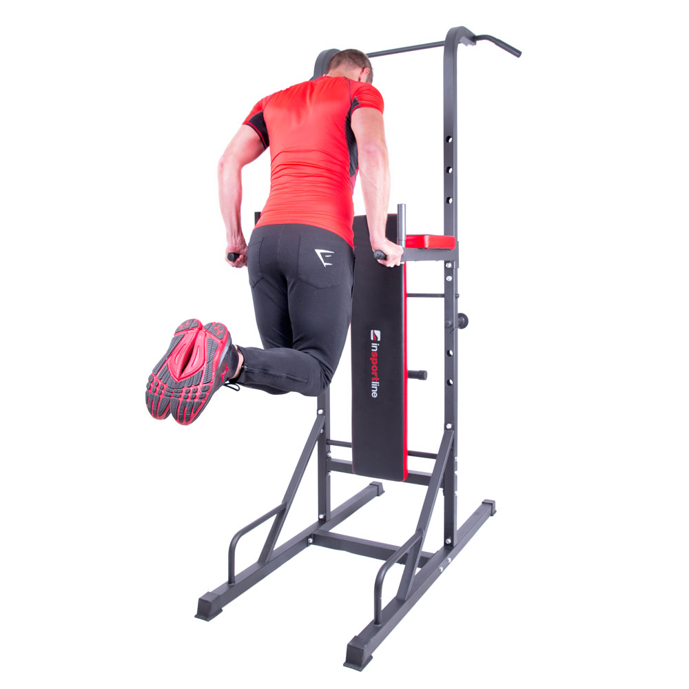 Činkový set s hrazdou inSPORTline Power Tower 3-50 kg