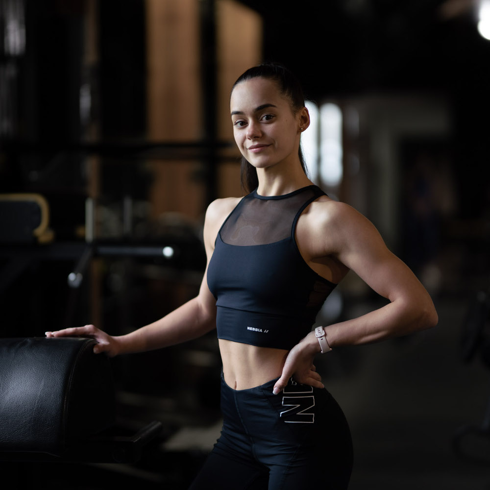 Vystužená športová podprsenka Nebbia FIT Activewear 437 - blue