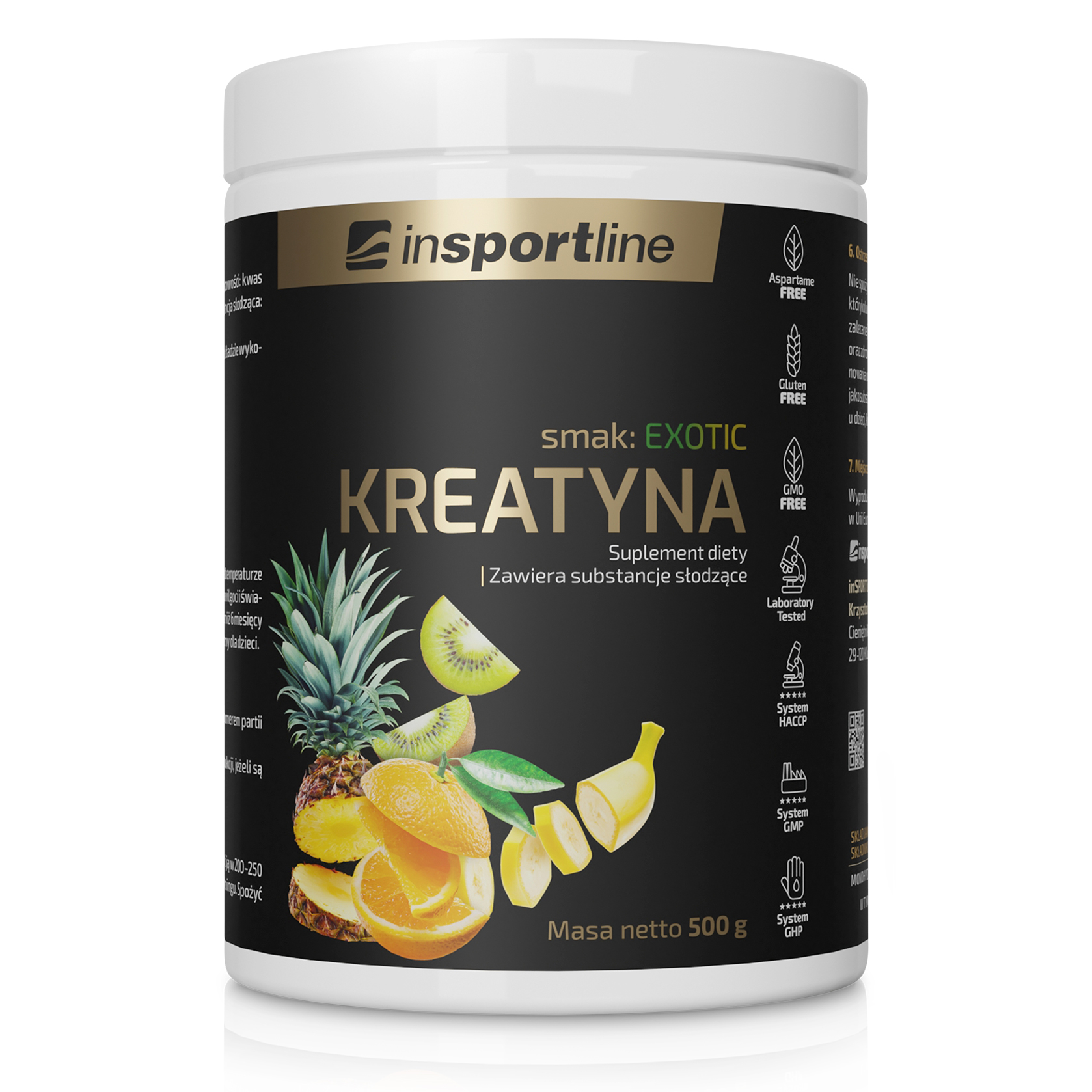 Kreatyna inSPORTline PREMIUM EXOTIC MONOHYDRAT 500g