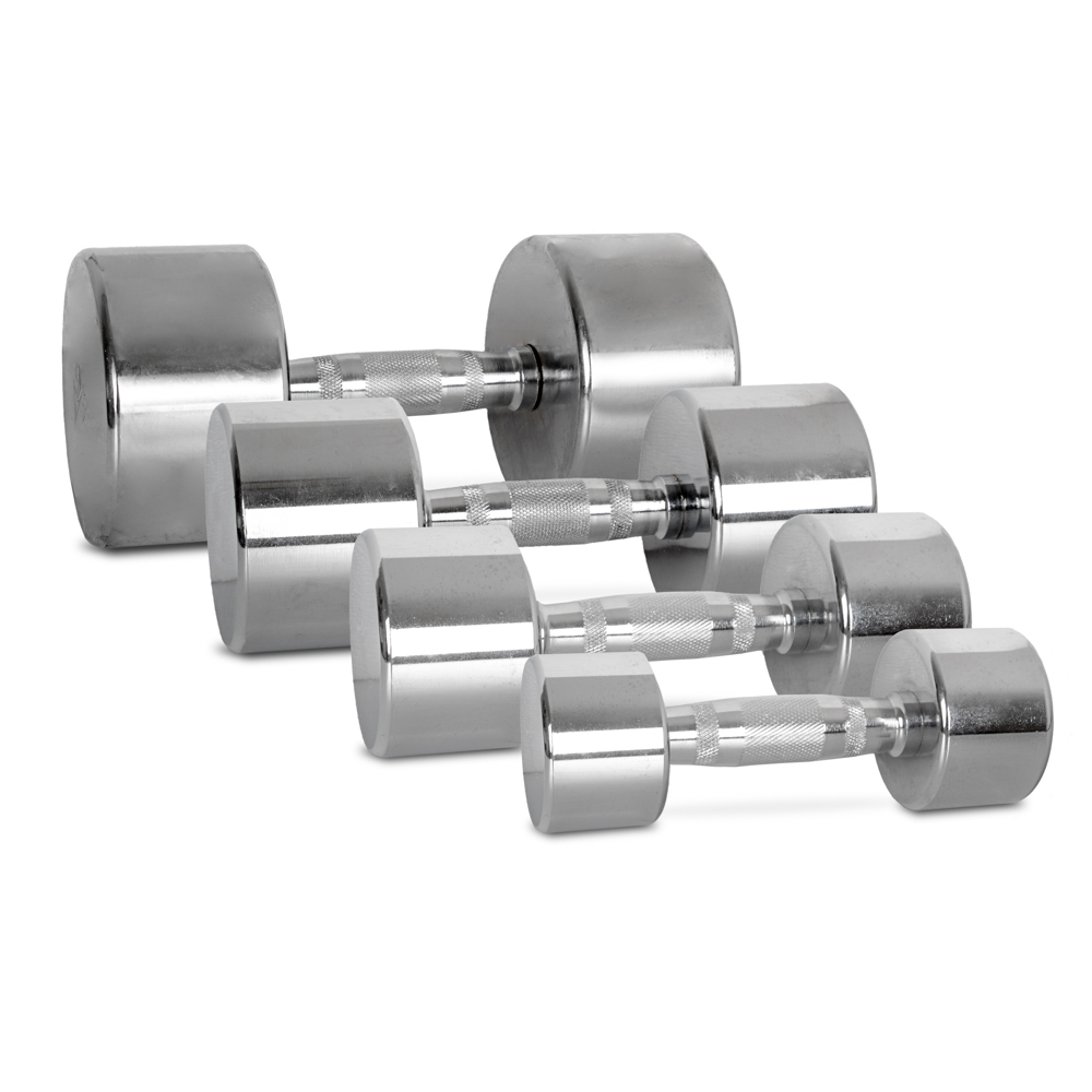 Chromové činky inSPORTline Crossteel 2-14 kg