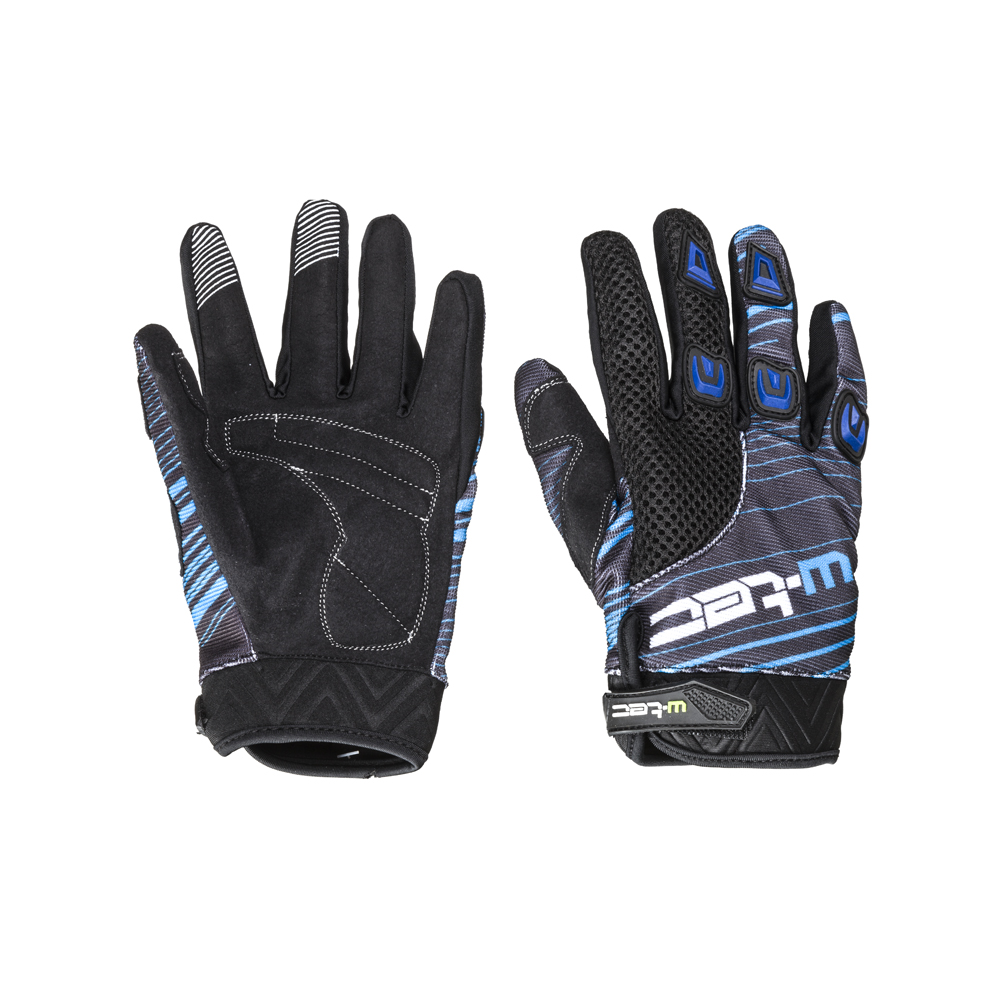 Moto rukavice W-TEC Heralt - modrá - modrá