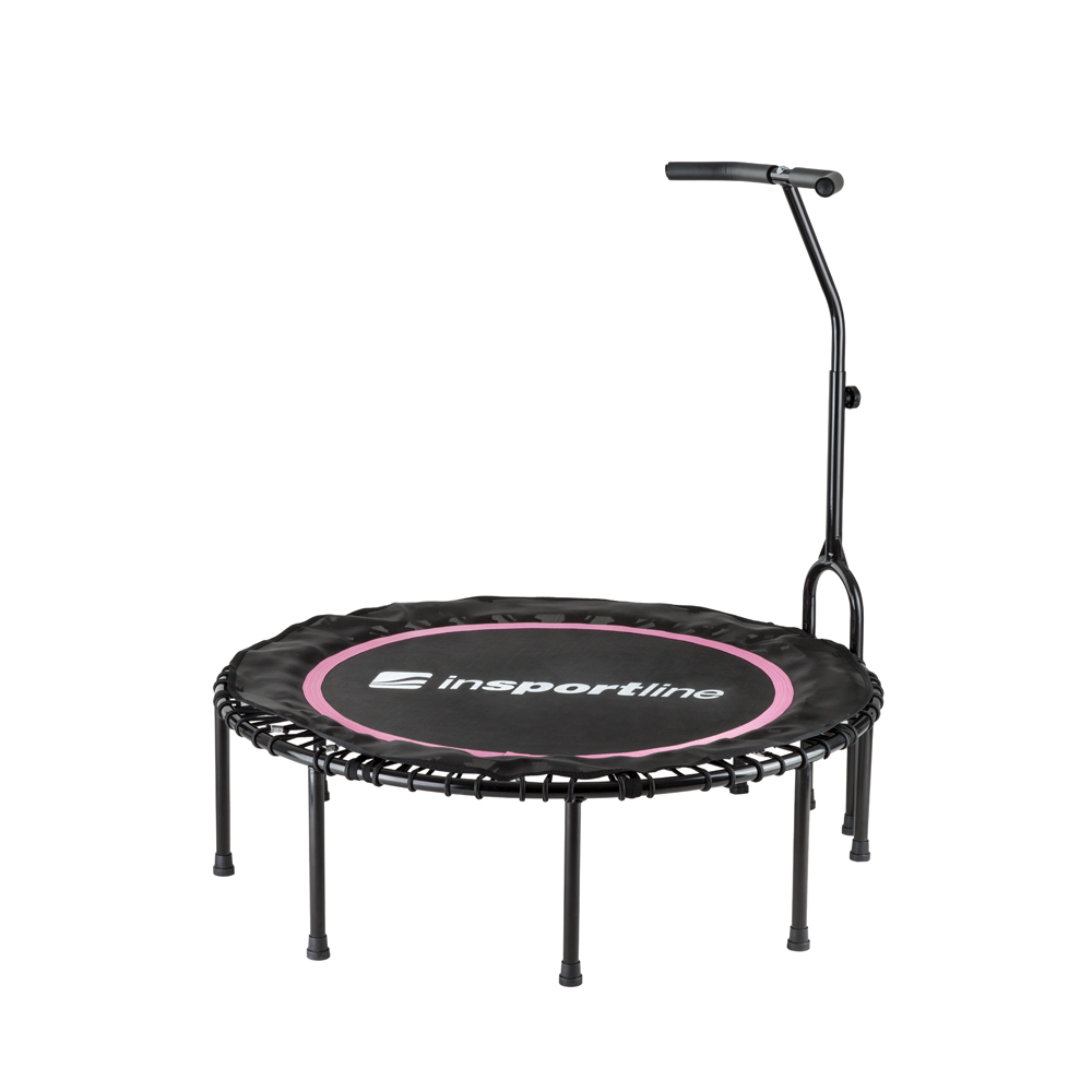 Bezpružinová Jumping fitness trampolína inSPORTline Cordy 114 cm - ružová - ružová